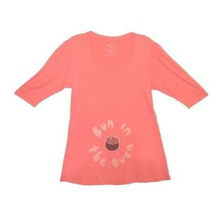 Organic cotton Bun in the Oven maternity shirt